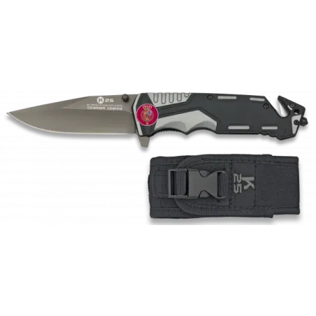 Navaja REAL gris/negra K25 seguridad H: 9.4 - AirsoftYecla.es