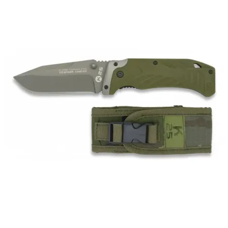 Navaja K25 verde con funda SPC h:9 - AirsoftYecla.es