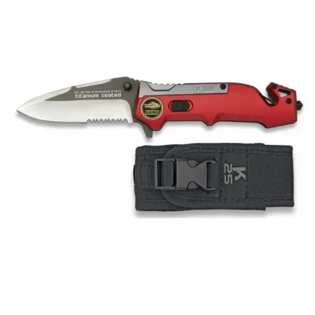 Navaja K25 titanio/roja H: 8.3 ARMY - AirsoftYecla.es