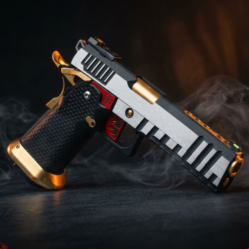 Armorer Works Hi-Capa plata y oro airsoft